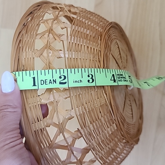 Woven Baskets for Bread Fruit Vegetables Snacks,Woven Bamboo Kitchen Basket - Picture 7 of 7